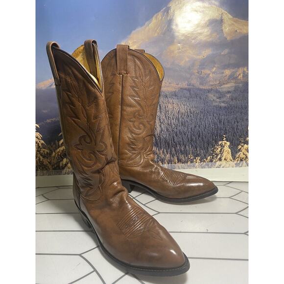 Dan Post 2111 J Size 10 B Mens Brown Leather Boots main image 5